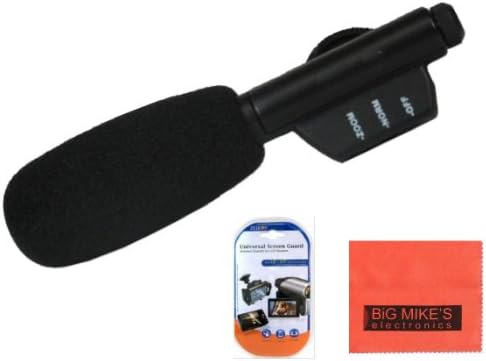 Mini Zoom Directional Shotgun Microphone For Sony HDR-AS100V HDR-AS100VR HDR-CX900 HDR-PJ200 HDR-PJ230 HDR-PJ260V HDR-PJ275 HDR-PJ380 HDR-PJ430V HDR-PJ540 HDR-PJ580V HDR-PJ650V HDR-PJ710V HDR-PJ760V HDR-PV790V HDR-PJ810 HDR-TD30V Camcorder + More!!