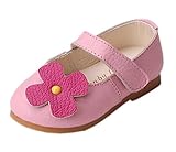 (コ-ランド) Co-land 可愛い ベビー靴 キッズ フラットシューズ 女の子 ガールズ ベルクロシューズ 花付き 女児 子供 フォーマル 結婚式 ピンク 13.2cm