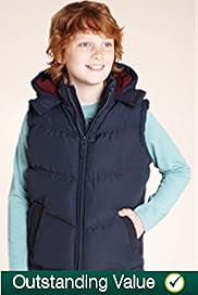 Hooded Padded Plain Gilet