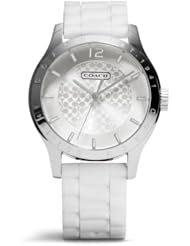 Coach Maddy Watch W6000 Stainless Steel Silicone Rubber Strap White