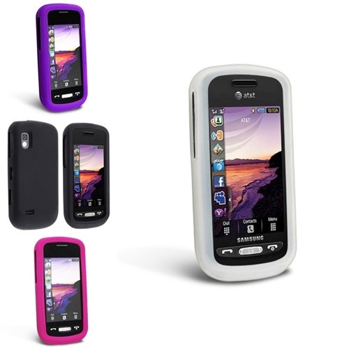 eForCity 4 Color Gel Skin Case Cover Compatible with Samsung© Solstice A887 Picture