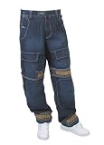 Girbaud - Girbaud Embroidered Nubuck Strap Jeans