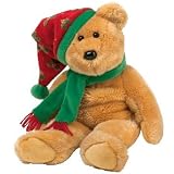 TY Beanie Buddy - 2003 HOLIDAY TEDDY