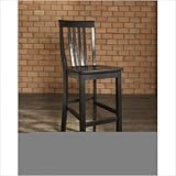 Crosley Furniture Bar Height School House Bar Stool in Black Finish