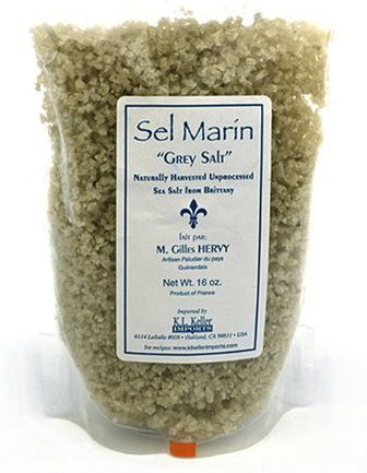 Grey Sea Salt Sel Gris From Guerande, Brittany France 17.6 oz by Brittany Sea Salt