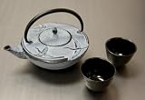 Japanese Cast Iron Tea Pot Set / LB Crane 24 oz