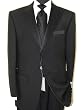 ~New Arrival~new Romeo Italian 1 Button Men Tuxedo Suits Super 140's Wool EXTRA FINE HIGH TWISTED WRINKLE AND STAIN RESISTANT FOR ALL SEASON USE~Highest Quality & Fit At Lowest Price~TOP QUALITY SUIT, SUPER DEAL, MONEY BACK GUARANTEE~BLACK