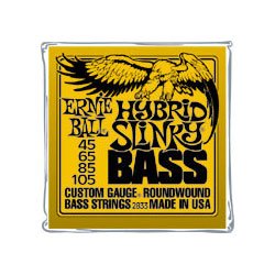 Ernie Ball Hybrid Slinky Bass Guitar Strings 45-105