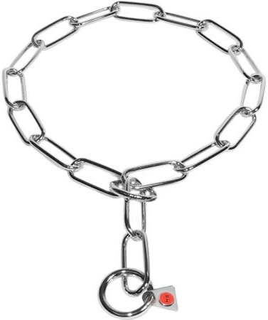 Dean &amp; Tyler "Sprenger Large Fur Saver" Long Link FUR Saver DOG Collar Made of Stainless Steel - Size 28" By 4mm - Herm Sprenger Original - This FUR Saver Recommended By VDH Member of F.c.i. - Available in Different Size.