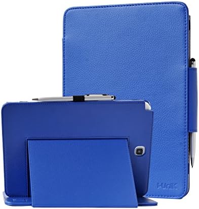 TAB A 9.7 case, Samsung Galaxy TAB A 9.7" SM-T550 case by i-UniK Slim Folio Case w/Auto Sleep Awake [Bonus Stylus] - (Navy Blue)
