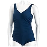Speedo Aquatic Endurance+ Polyester Side Shirred Contourback Swimsuit with Tummy Control