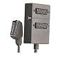 Skytronic Scart splitter, gold plated - 1 x SCART plug to 2 x switched SCART sockets.