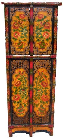 27 inch wide 4-door corner cabinet with 2 shelves