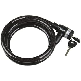 Profex Panzer Cable Lock with Holder - 180 cm, Rauchfarben