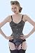  : What Katie Did' Dorothy Black and White Polka Dot Underbust Corset