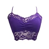 YogaColors Lace Cotton Spandex Cross Back Bra