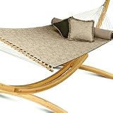 Quilted Taupe Jacquard by Hatteras Hammocks Chicago Chic Collection