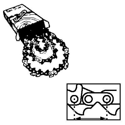 Oregon Chain Saw Chain - 3/8in. Pitch, 12in. Loop