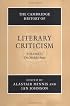 The Cambridge History of Literary Criticism, Vol. 2: The Middle Ages