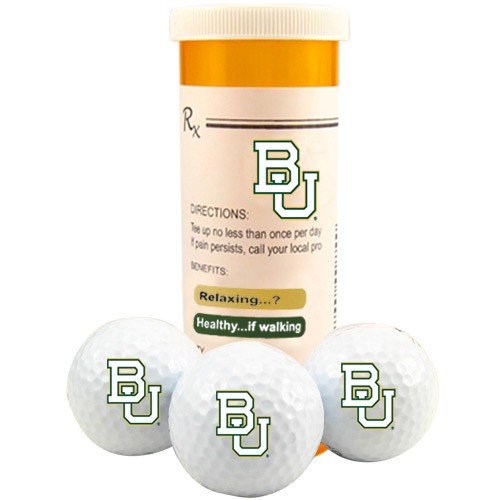 Baylor Bears Rx Three Pack Golf Balls