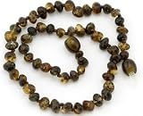 Baltic Amber Baby Teething Necklace - Green Round Occlusion