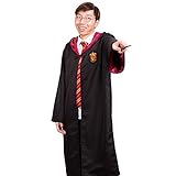 Harry Potter Youth Adult Robe Cloak (Gryffindor,M) with one free Harry Potter Letter