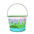 Metal Flowers Easter Basket