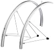 SKS P65 Chromoplastic Bicycle Fender Set (26x2.1-2.35 Tires, Silver)