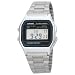 Casio A158W-1 Men's Classic Digital Grey Dial Stainless Steel Chrono Stop Watch