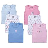 Luvable Friends Sleeveless Tee Tops, 3 Pack, Pink