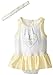 Calvin Klein Baby-Girls Infant Yellow Print Sunsuit with Headband