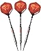 Elkadart Tornado 90% Tungsten Soft Tip Darts with Storage/Travel Case, 2 Black/4 Red Rings, 18 Grams