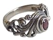 Garnet ring, 'Good Morning' 8.5 (US Ring Size) Garnet ring, 'Good Morning' 8.5 (US Ring Size)