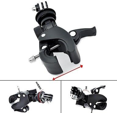 YX - Fast Clip Release Bike Handbar Mount Dia 17-35MM Bar + Tripod Mount Adapter + Long Screw with Cap for GoPro HERO