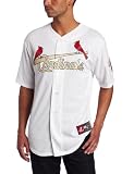 MLB St. Louis Cardinals Chris Carpenter 29 Replica Jersey (White/Gold, Medium)