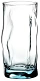 Bormioli Rocco Sorgente Cooler Glasses, Set of 4, Gift Boxed, Blue