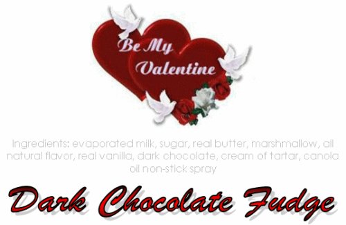 Be My Valentine Dark Chocolate Fudge Box by Exquisite Fine Candy & Gifts
