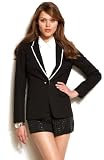 Armani Exchange Womens Contrast Ottoman Blazer