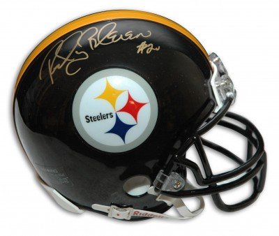 Rocky Bleier Autographed/Hand Signed Pittsburgh Steelers Mini Helmet