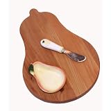 OutoftheWoodsofOregonPearShapedBoardwithPearDippingBowlandSpreader