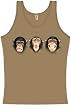 Comedy Routine Tank Top T-Shirt 100% Cotton Sleeveless Juniors Teen Monkey Shirt