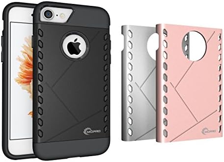iPhone 7 Case, MOPRO [Ultra Slim Armor] Shock Absorbing Case Heavy Duty Dual Layer Tough Cover for Apple iPhone 7 - Black |Silver |Rose Gold