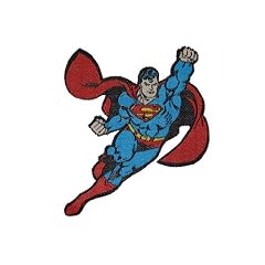 Superman 6,5 cm * 7,8 cm AUFN�HER APPLIKATION B�GELBILD Superheld Comic Clark Kent Patch Man Super M�nner Science Fiction Flicken Figur Lois