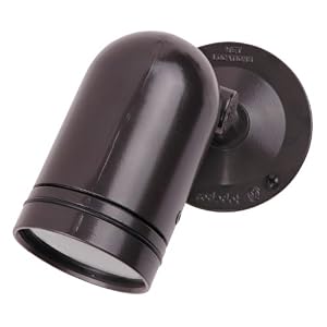 Thomas and Betts K861BR Red Dot Sitelight Wall Spot Light With Cover, Bronze...