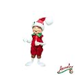 9" Wht Glitter Dot Elf by Annalee