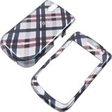 New Brown Black Cross Checker Plaid Blackberry 9630 Tour Snap on Cell Phone ....