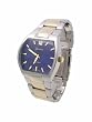 Geneva Platinum Wide Face Men's Fashion Watch, Blue
