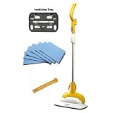 Haan FS-20+ Steam Cleaning Floor Sanitizer, with 6 Microfiber Pads, Sanitizing Tray For carpets, and Short Handle Attachment