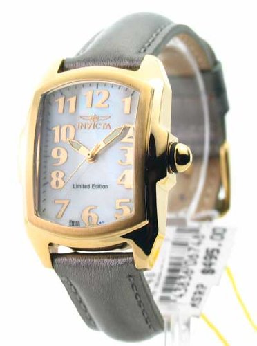 Womens Invicta Leather Lupah Swiss MOP Watch 6748