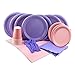 Pink & Purple Girls Frozen Party Set! Includes Plates, Napkins, Cups, Cutlery and Tablecover